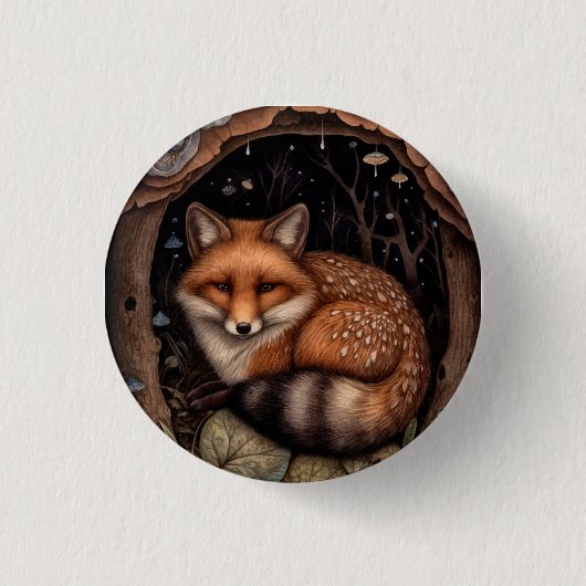 Midnight Fox Button (Voorkant)