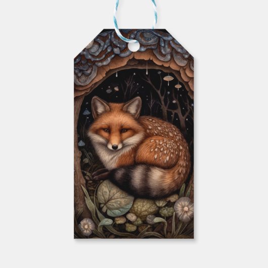 Midnight Fox Gift Label Cadeaulabel (Achterkant)