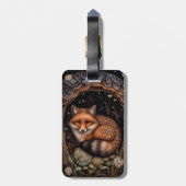 Midnight Fox Wallet Case Bagagelabel (Achterkant verticaal)