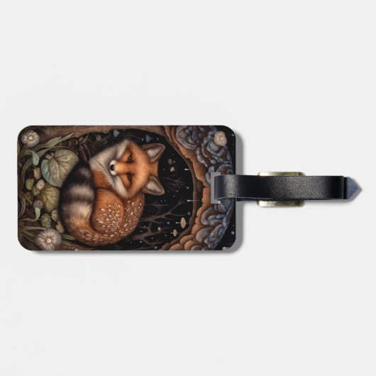 Midnight Fox Wallet Case Bagagelabel (Achterkant horizontaal)