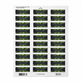 Midnight Garden | Botanisch retouradres Etiket (Full Sheet)