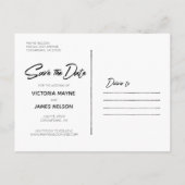 Midnight Garden | Briefkaart Datum opslaan (Achterkant)