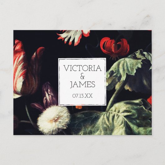 Midnight Garden | Briefkaart Datum opslaan (Voorkant)