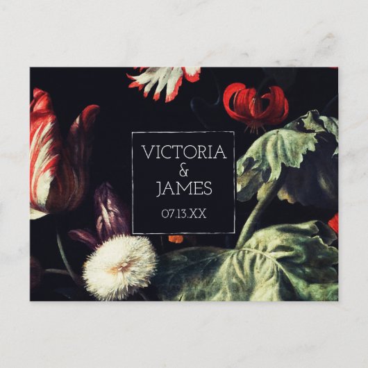 Midnight Garden | Briefkaart Datum opslaan (Voorkant)