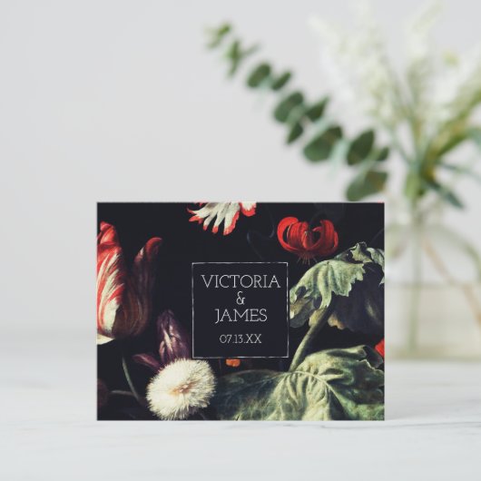 Midnight Garden | Briefkaart Datum opslaan (Staand voorkant)