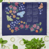 Midnight Garden Calendar Towel Theedoek (Gevouwen)