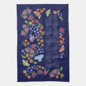Midnight Garden Calendar Towel Theedoek (Verticaal)