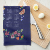 Midnight Garden Calendar Towel Theedoek (Quarter Fold)