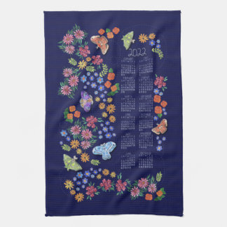 Midnight Garden Calendar Towel Theedoek