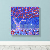 Midnight Garden Canvas Afdruk (Insitu (Houten vloer))