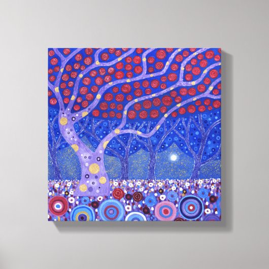 Midnight Garden Canvas Afdruk (Voorkant)