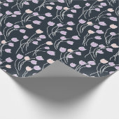Midnight Garden Dark Navy Floral Boutique Cadeaupapier (Hoek)