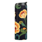 Midnight Garden Floral Travel Tumbler Thermosbeker (Gedraaid links)