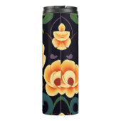 Midnight Garden Floral Travel Tumbler Thermosbeker (Achterkant)
