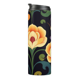 Midnight Garden Floral Travel Tumbler Thermosbeker