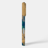 Midnight Garden Hawaiian Faux Wood Turq Case-Mate iPhone Case (Achterkant / Rechts)