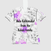 Midnight Garden Hawaiian Hibiscus Aloha Shirt Ornament (achterkant)