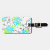 Midnight Garden Hawaiian Hibiscus Bagagelabels (Voorkant horizontaal)