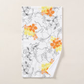 Midnight Garden Hawaiian Hibiscus Coordinate Bad Handdoek (Handdoek)