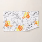 Midnight Garden Hawaiian Hibiscus Coordinate Bad Handdoek (Handdoek)
