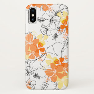 Midnight Garden Hawaiian Hibiscus Floral iPhone X Hoesje