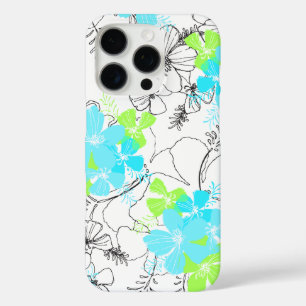 Midnight Garden Hawaiian Hibiscus Floral iPhone 16 Pro Hoesje