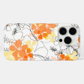 Midnight Garden Hawaiian Hibiscus Floral Papaya Case-Mate iPhone Case (Achterkant (horizontaal))