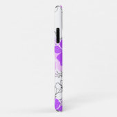 Midnight Garden Hawaiian Hibiscus Floral Violet Case-Mate iPhone Case (Achterkant/rechts)