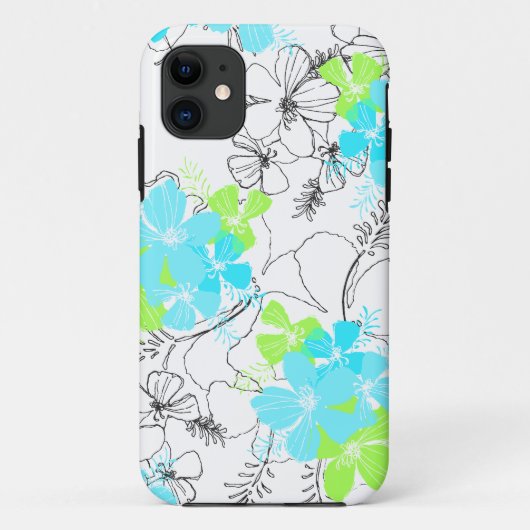 Midnight Garden Hawaiian Hibiscus iPhone 5 Hoesjes (Achterkant)