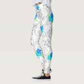 Midnight Garden Hawaiian Tropical Floral Leggings (Links)