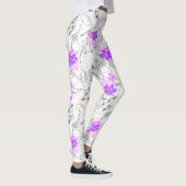 Midnight Garden Hawaiian Tropical Floral Leggings (Rechts)