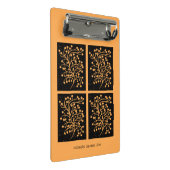 Midnight Garden Lijn Gouden Amber Mini Klembord (Schuin)