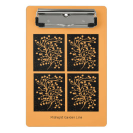 Midnight Garden Lijn Gouden Amber Mini Klembord
