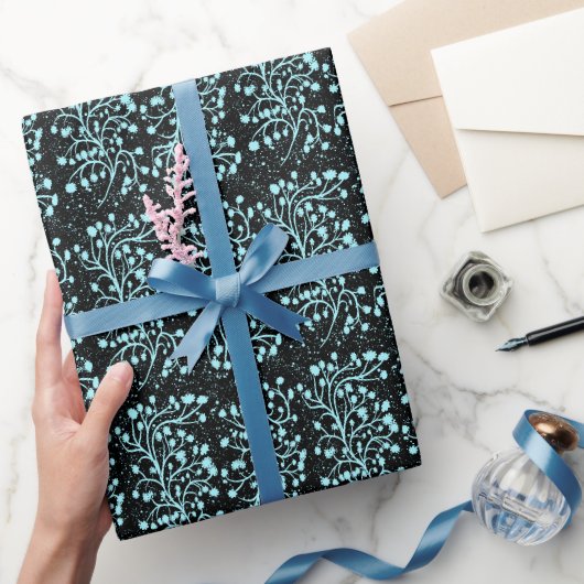 Midnight Garden Lijn Turquoise Mist Cadeaupapier (Geschenken)