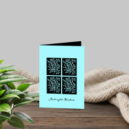 Midnight Garden Lijn Turquoise Mist Kaart