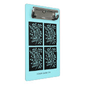 Midnight Garden Lijn Turquoise Mist Mini Klembord (Schuin)