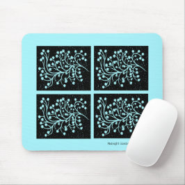 Midnight Garden Lijn Turquoise Mist Muismat