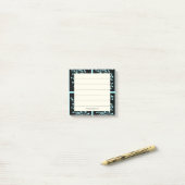 Midnight Garden Lijn Turquoise Mist Post-it® Notes (Op bureau)