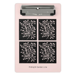 Midnight Garden Lijn Zacht Roze Mini Klembord