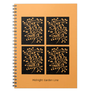 Midnight Garden Line Golden Amber Notitieboek