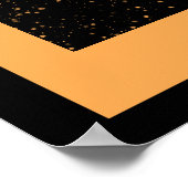 Midnight Garden Line Golden Amber Poster (Hoek)
