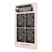 Midnight Garden Line Soft Pink Mini Klembord (Angled2)