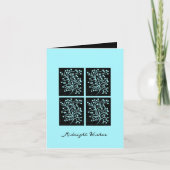 Midnight Garden Line Turquoise Mist Kaart (Voorkant)