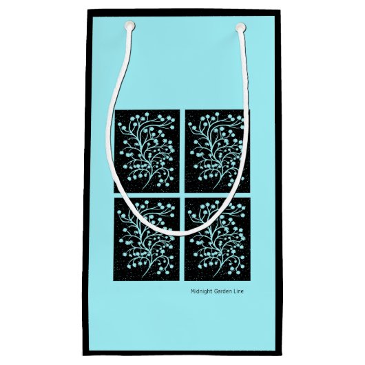 Midnight Garden Line Turquoise Mist Klein Cadeauzakje (Voorkant)