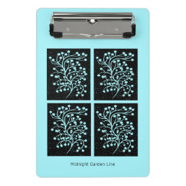 Midnight Garden Line Turquoise Mist Mini Klembord