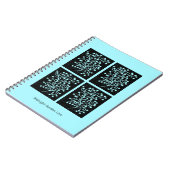 Midnight Garden Line Turquoise Mist Notitieboek (Linkerzijde)