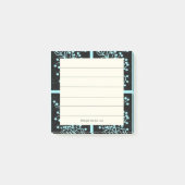 Midnight Garden Line Turquoise Mist Post-it® Notes (Voorkant)