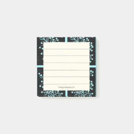 Midnight Garden Line Turquoise Mist Post-it® Notes