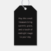 Midnight Garden Line Zacht Roze Cadeaulabel (Achterkant)