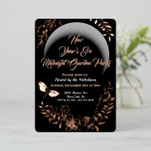 Midnight Garden Party uitnodiging (Staand Voorkant)